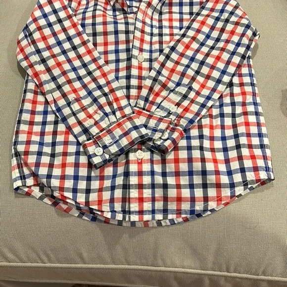 Janie and Jack Checkered Button Down Shirt Toddler Size 2 - Picture 5 of 10